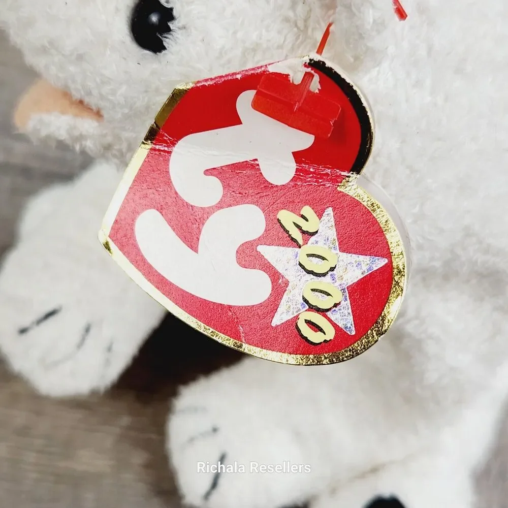 TY Beanie Babies Aurora the Polar Bear Plush 6